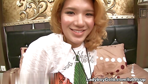 Two hot lesbians with a dildo